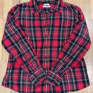 L.L. Bean Plaid Flannel Shirt Women’s Small Button-Down